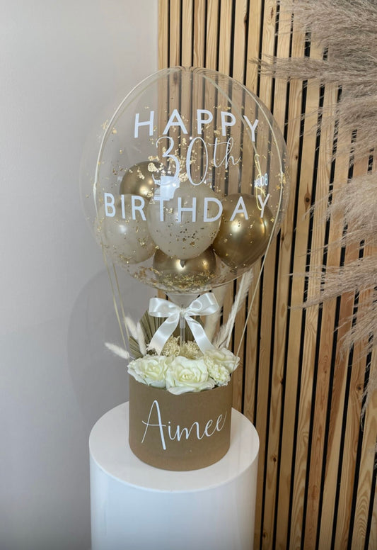 Personalised Dried Flower Hot Air Balloon