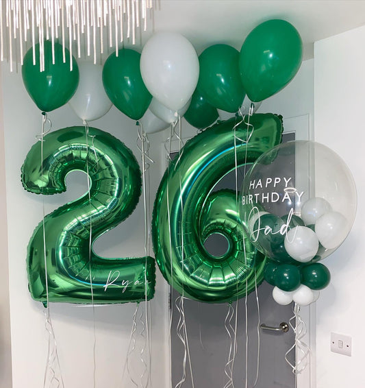 Green and White Birthday Package
