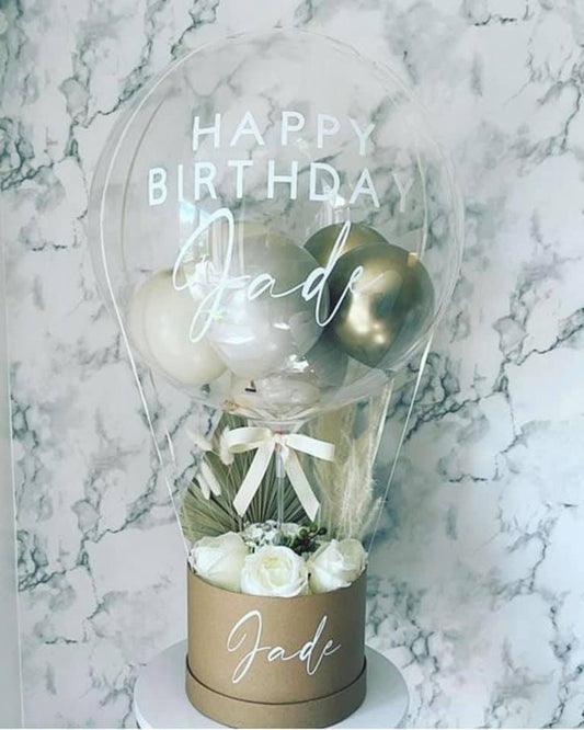 Personalised Dried Flower Hot Air Balloon